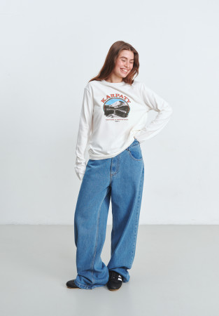 Лонгслів "KARPATY" білий